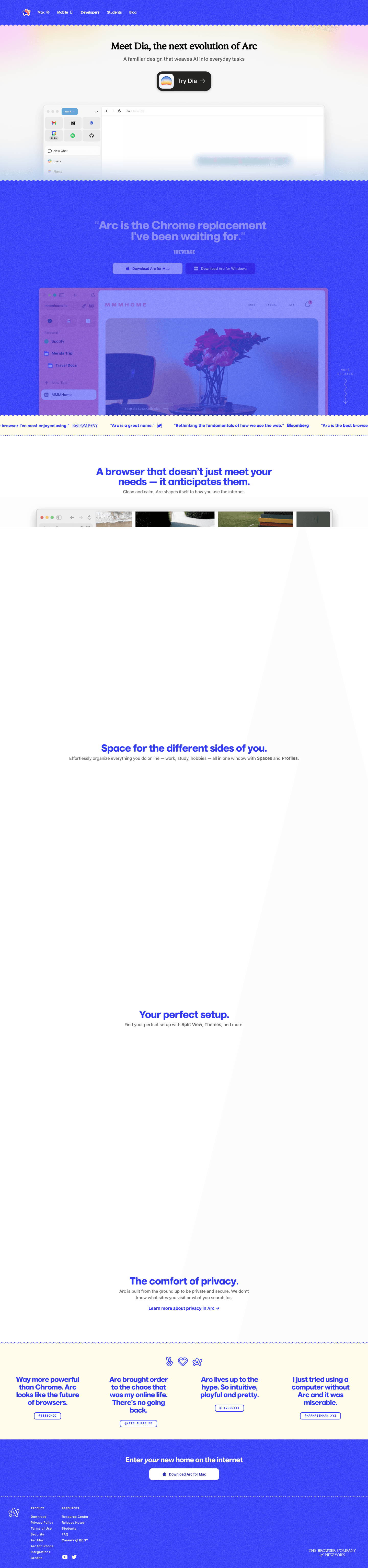 Browser SaaS (Arc) — source