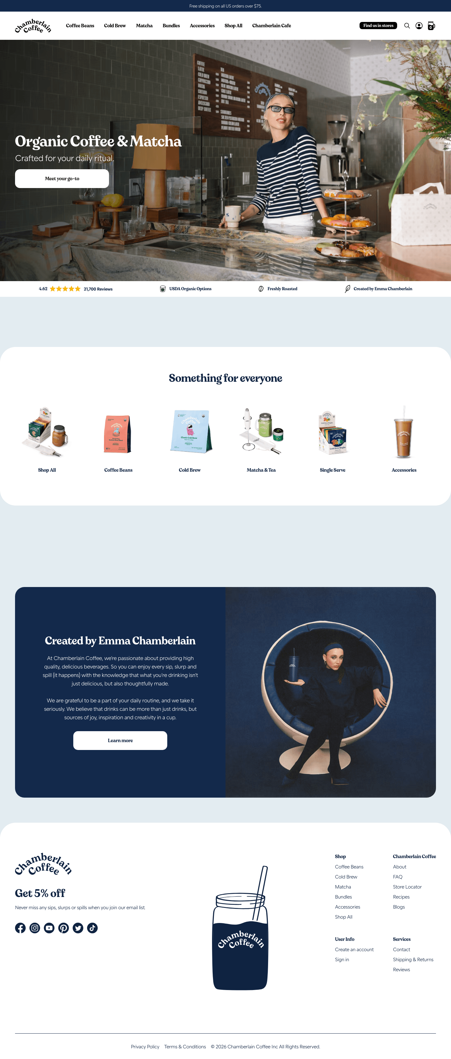 Lifestyle F&B (Chamberlain Coffee) — source