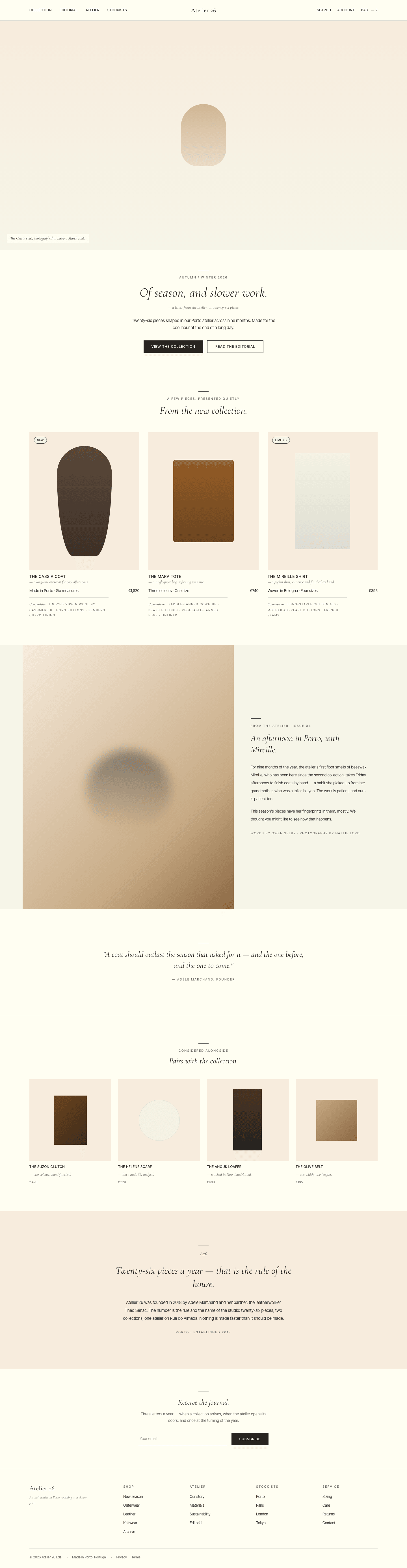 Apothecary Quiet (Aesop) — AI-built sample