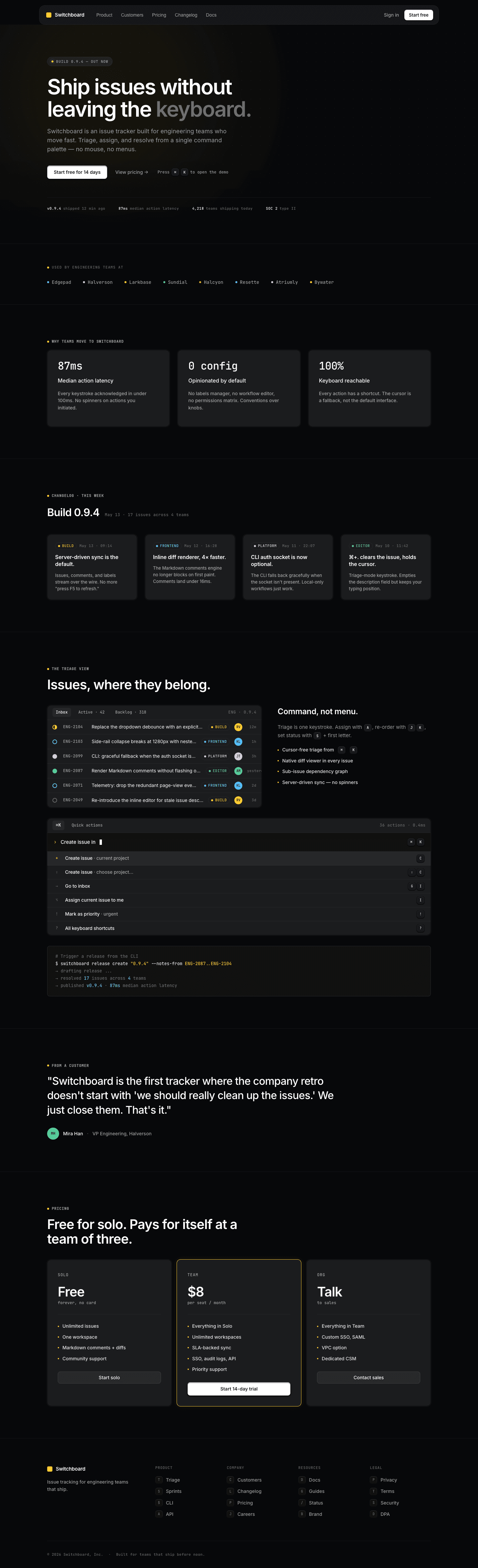 Mono SaaS (Height) — AI-built sample