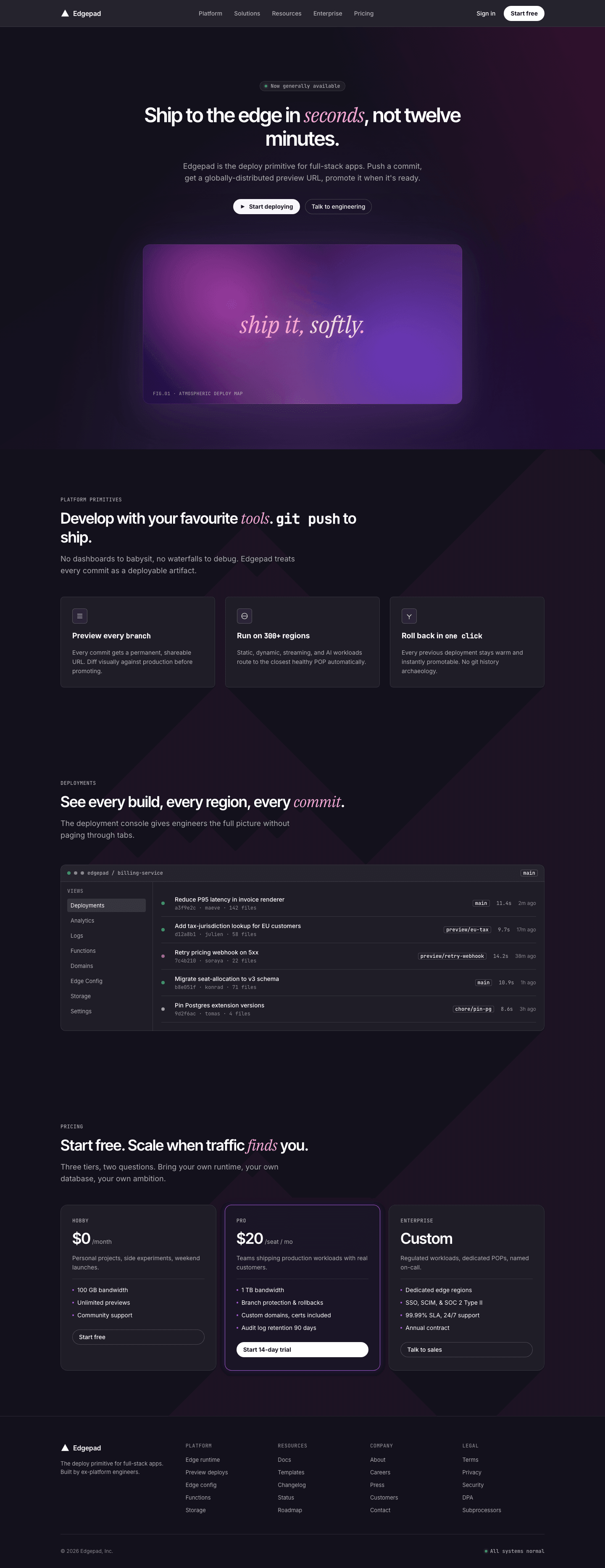 Purple Devtools (Railway) — AI-built sample