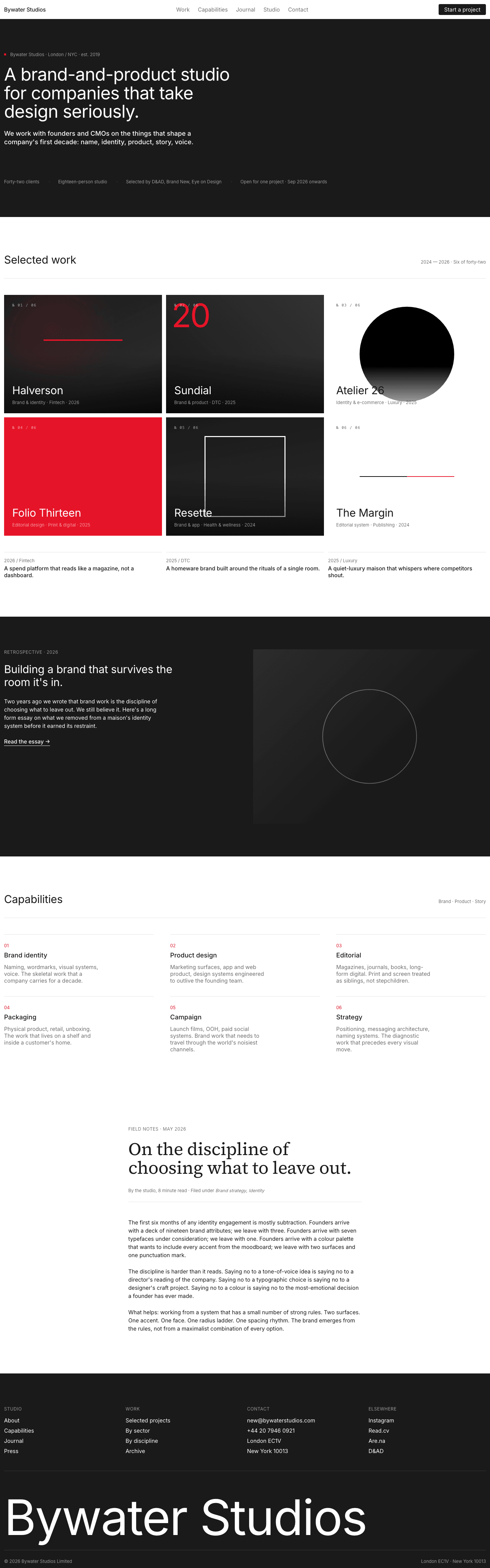 Studio Serif (Pentagram) — AI-built sample