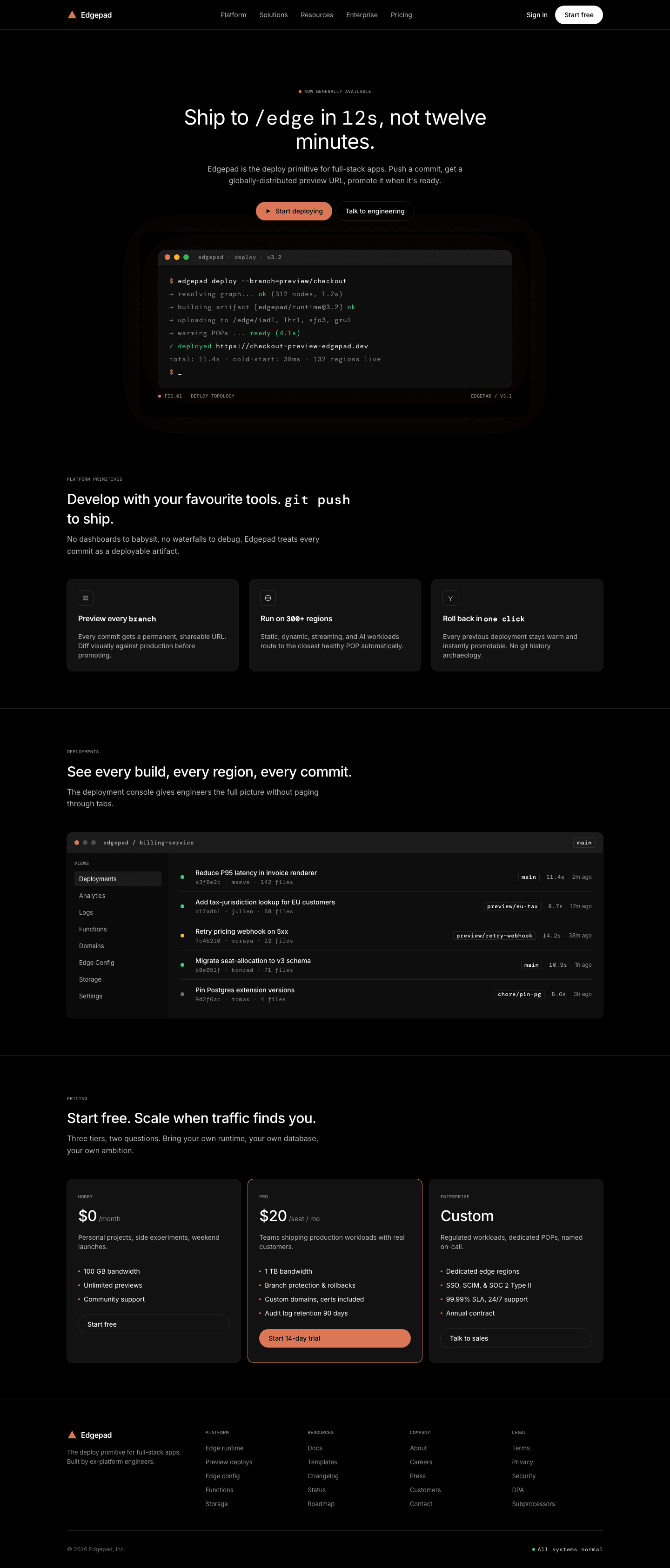 Terminal Devtools (Warp) — AI-built sample