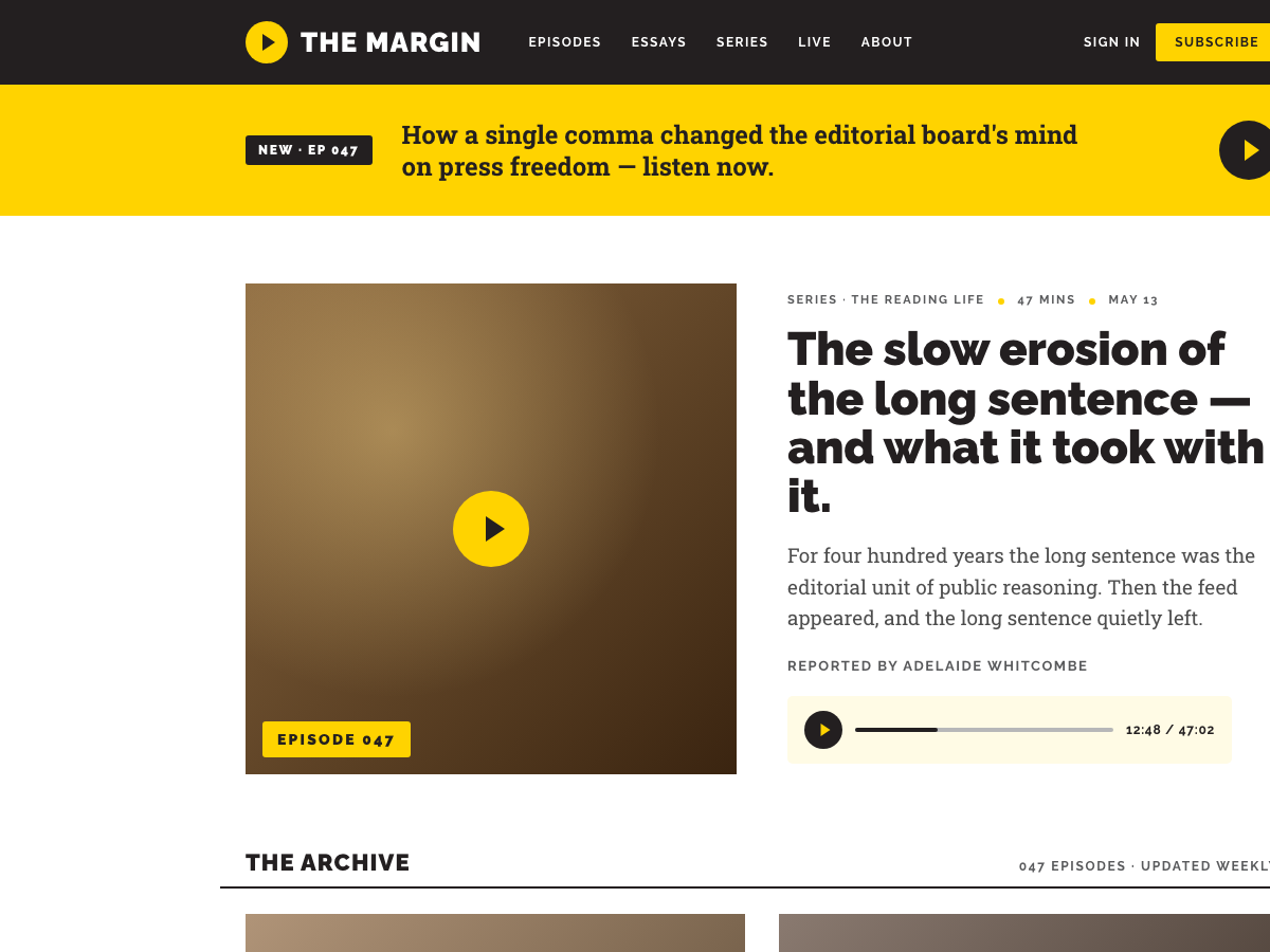Audio Editorial (99% Invisible)