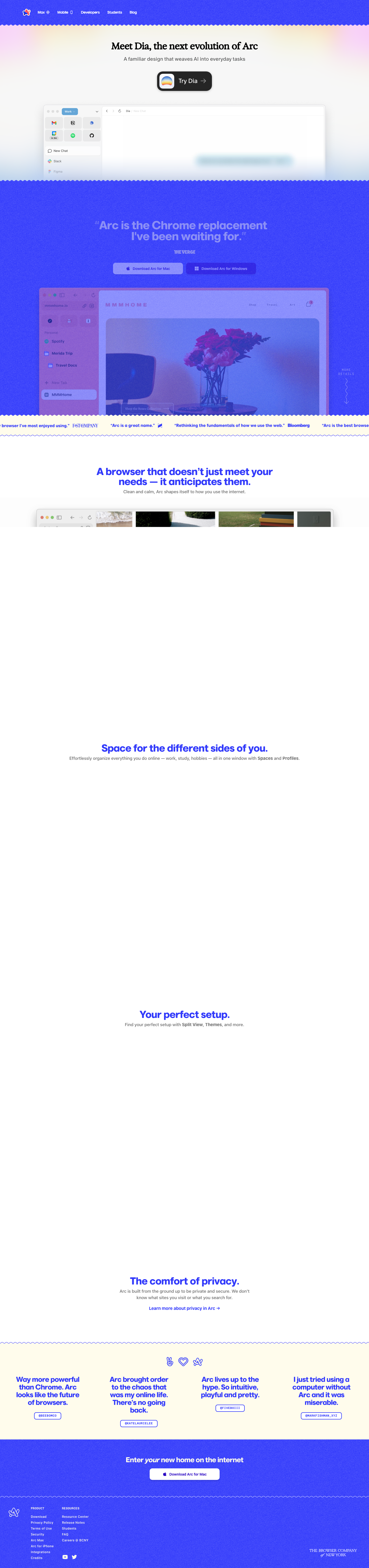 Browser SaaS (Arc) — source