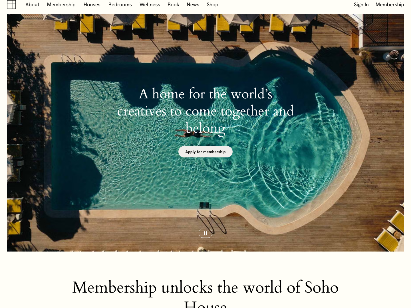 Club Hospitality (Soho House) — source