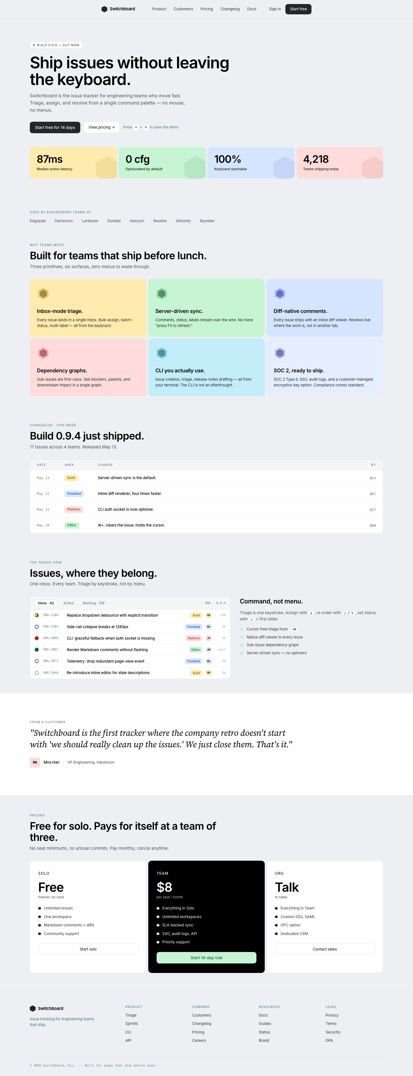 Colourblock SaaS (Attio) — AI-built sample