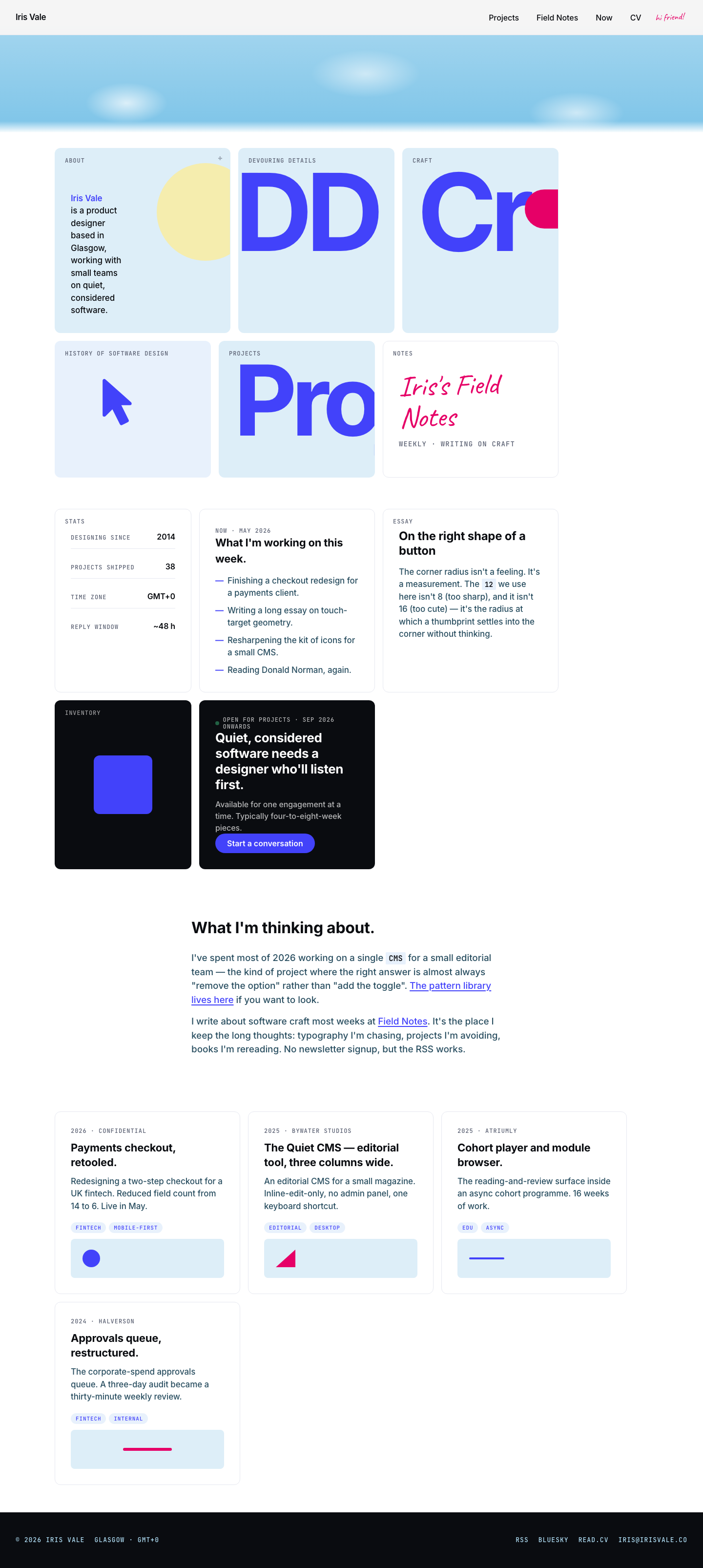 Engineer Portfolio (Josh Comeau) — AI-built sample