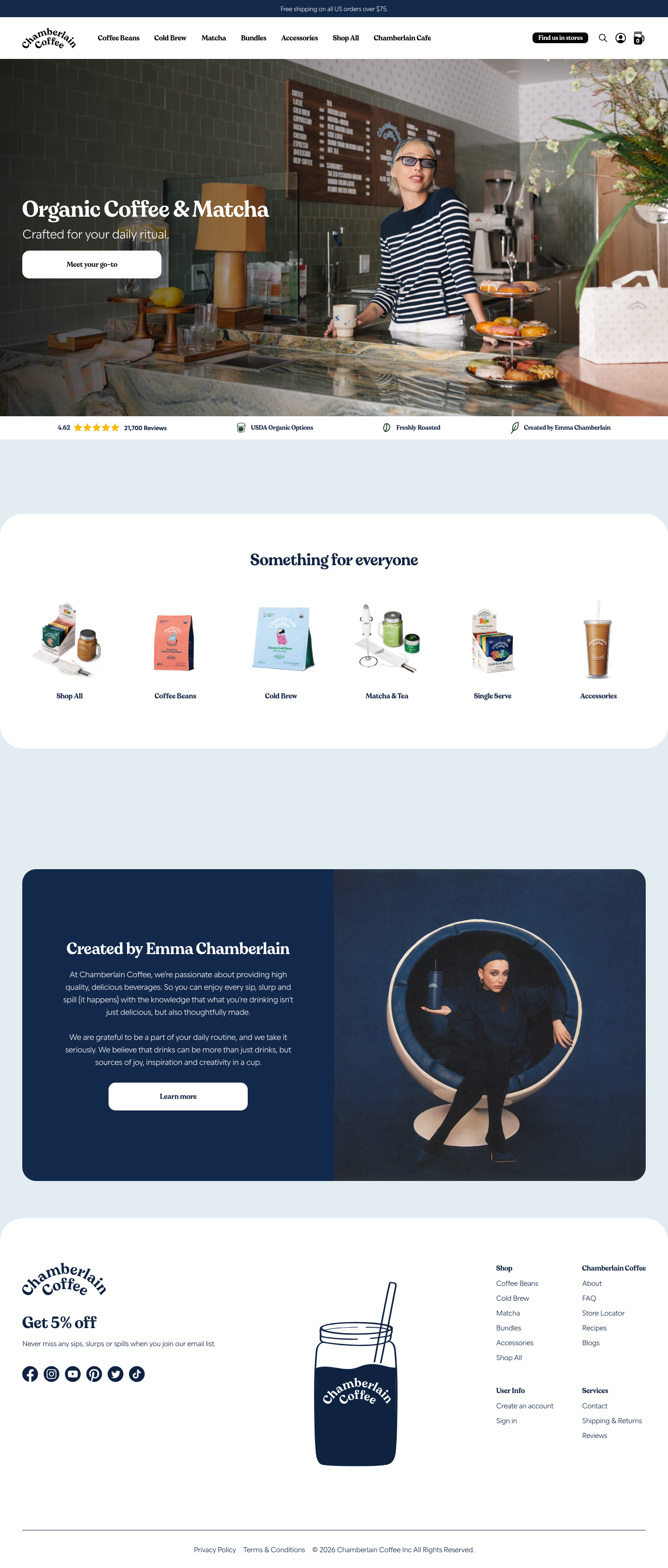 Lifestyle F&B (Chamberlain Coffee) — source
