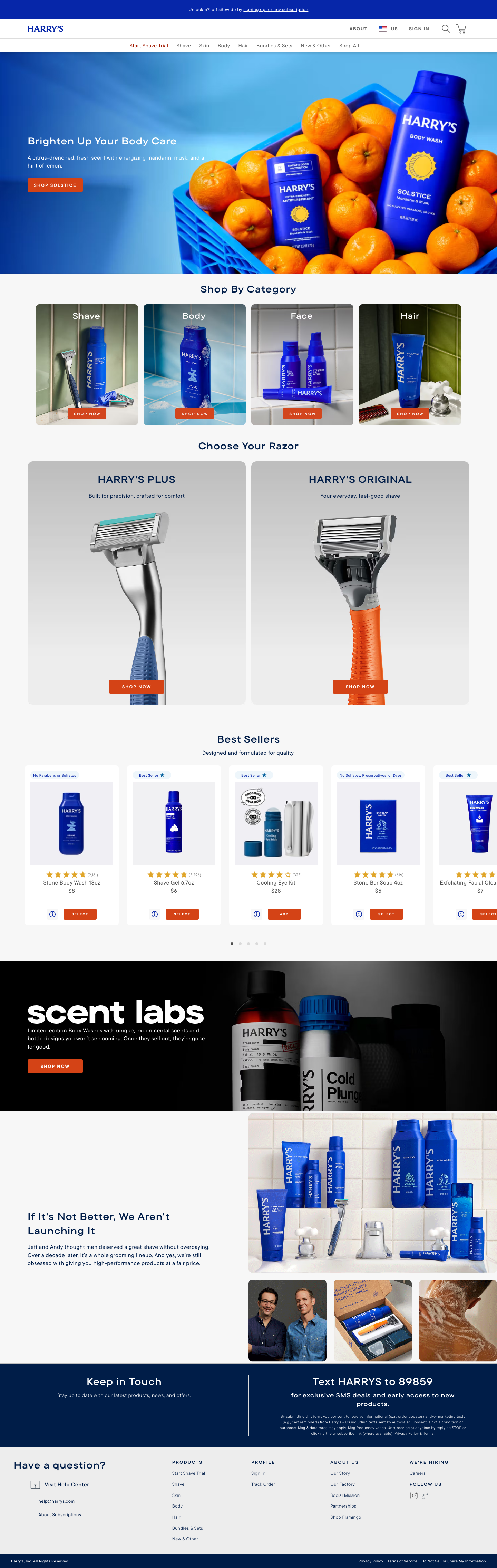 Men's Grooming (Harry's) — source