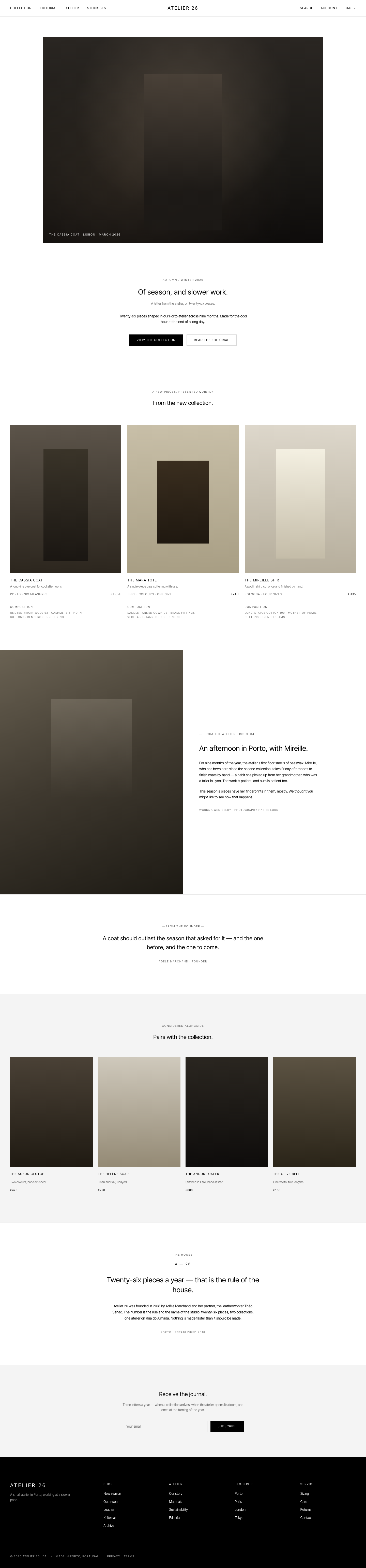 Minimalist (The Row) — AI-built sample
