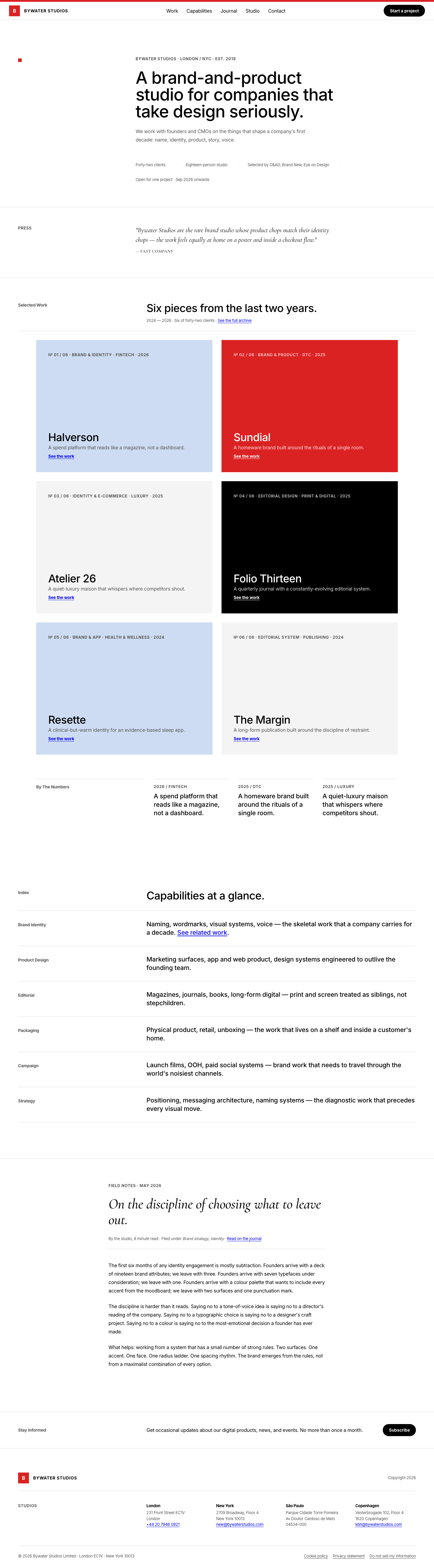 NYC Agency (Work & Co) — AI-built sample
