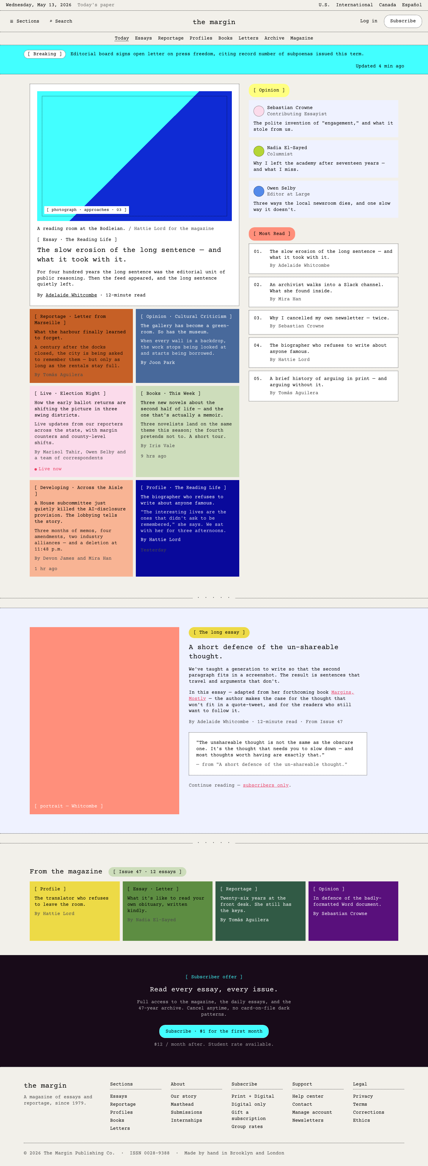 Quiet Essay (The Creative Independent) — AI-built sample