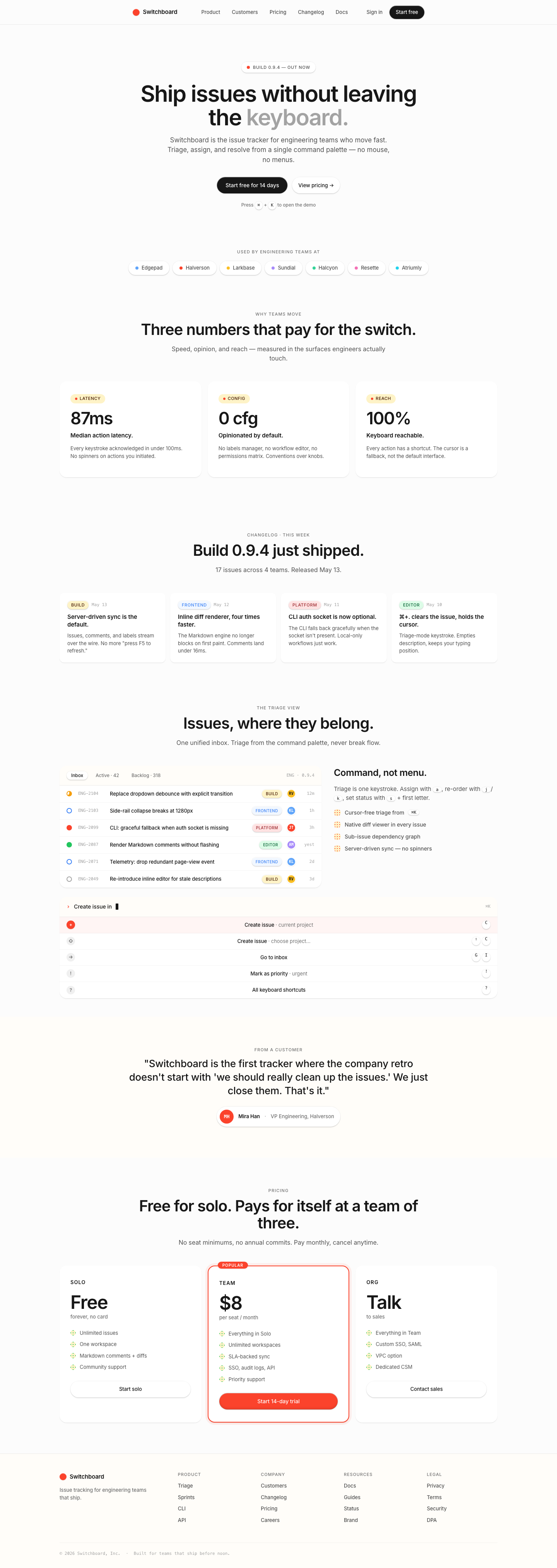 Rounded SaaS (Campsite) — AI-built sample