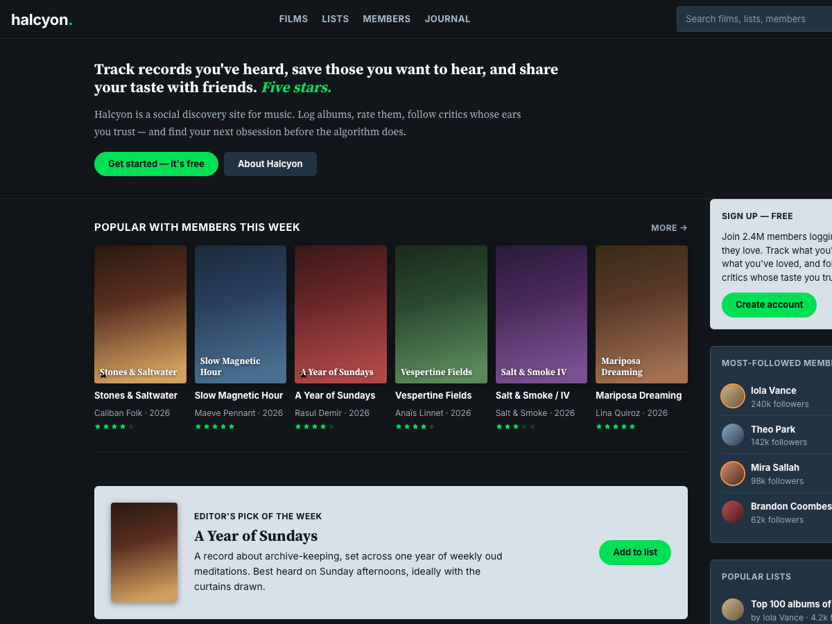 Social Film (Letterboxd)