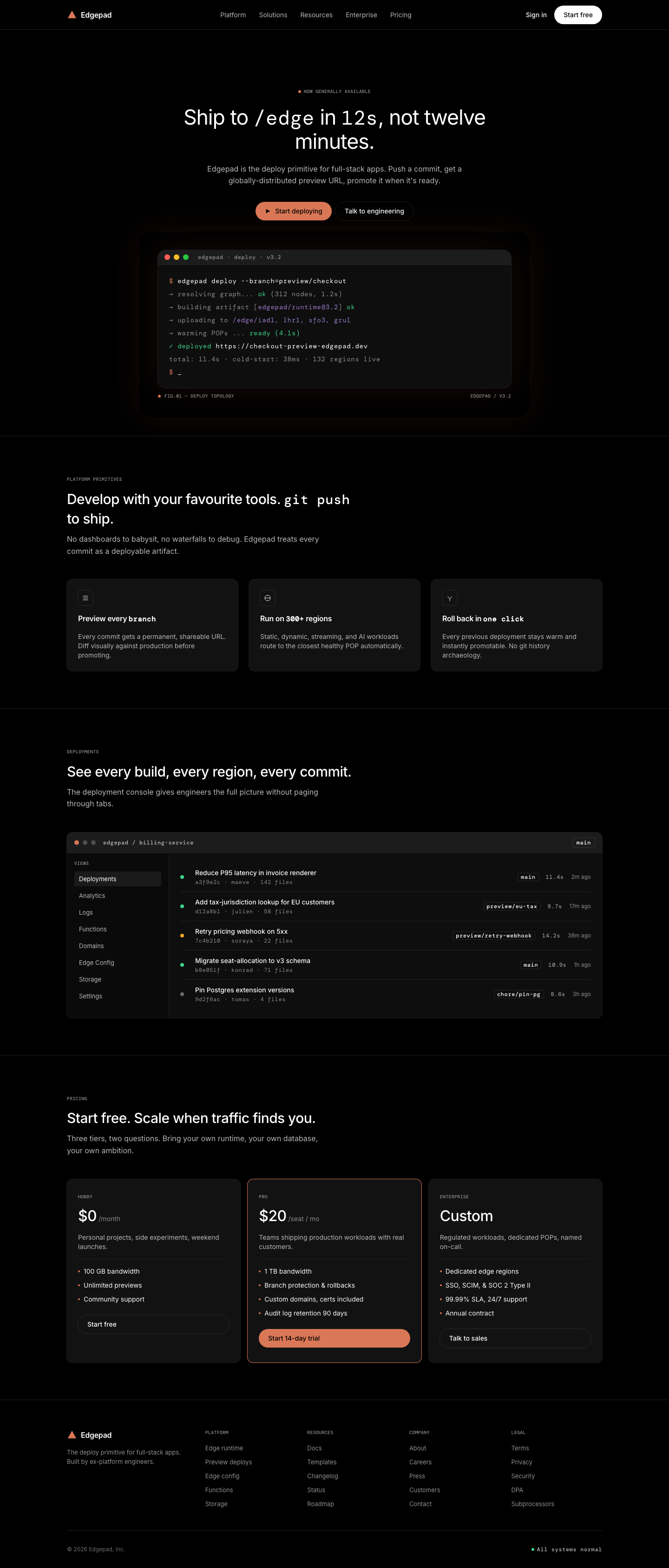 Terminal Devtools (Warp) — AI-built sample