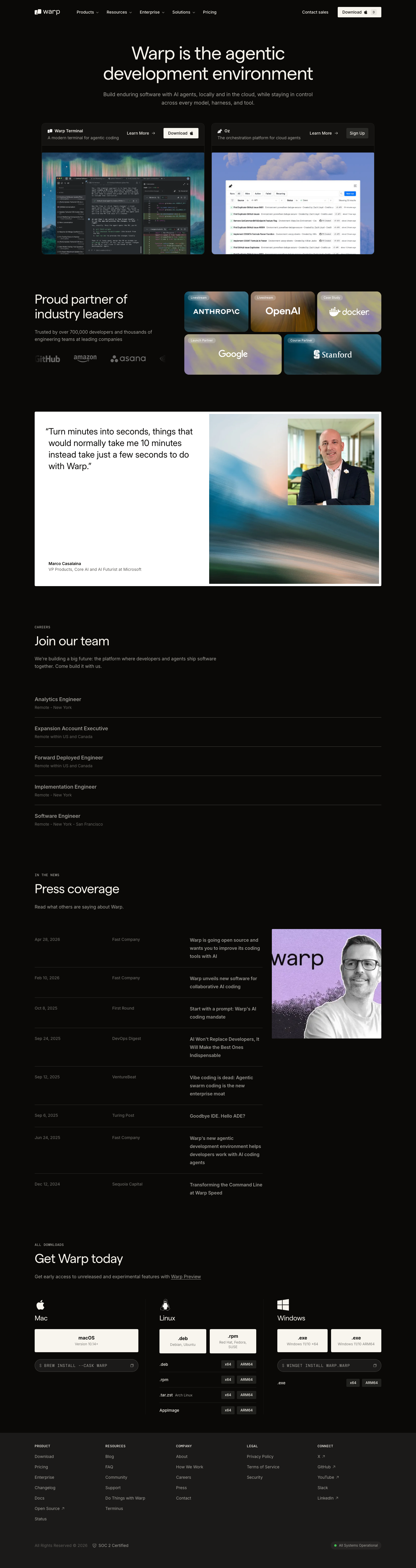 Terminal Devtools (Warp) — source