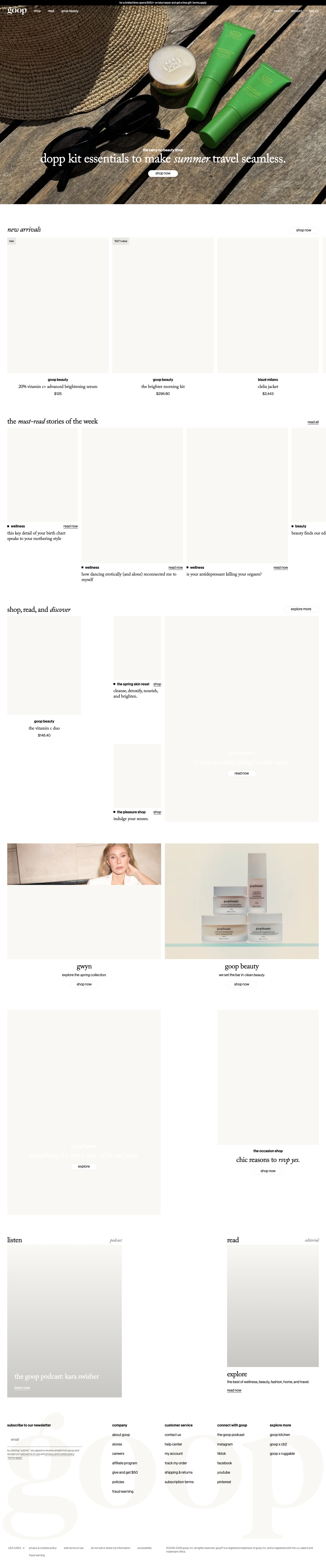 Wellness Ecom (Goop) — source